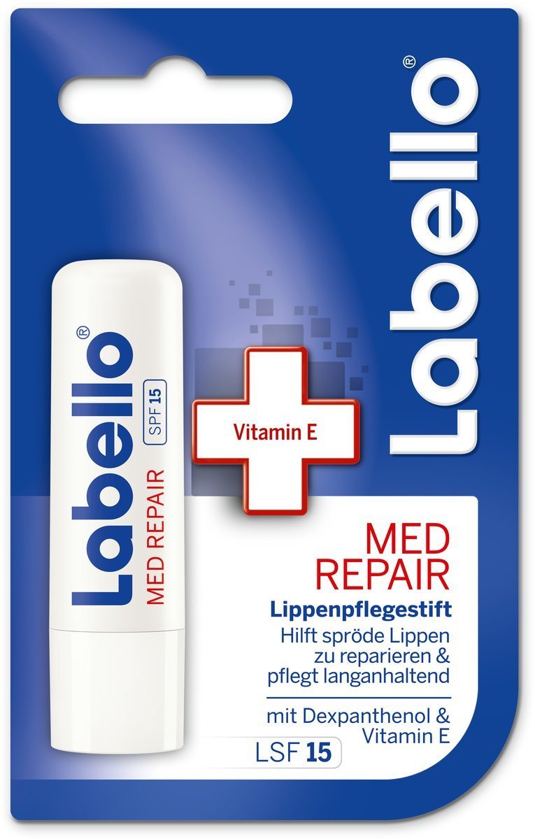 Labello 1x Med Protection, 1x Hydro Care, 1x Soft Rose Lip Balm Bundle