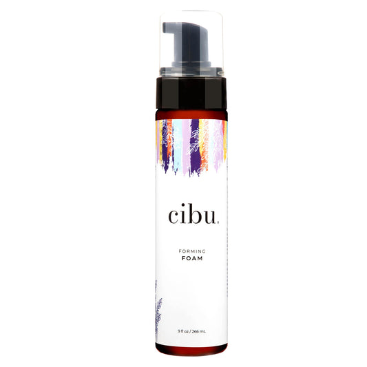 CIBU Styling Foam - Hair Styling Agent, Forming Foam, 9 Fl Oz, Frizz Control, Lightweight Mousse, Nutrient Rich Rice Soy Protein Hemp Argan Seed Oils