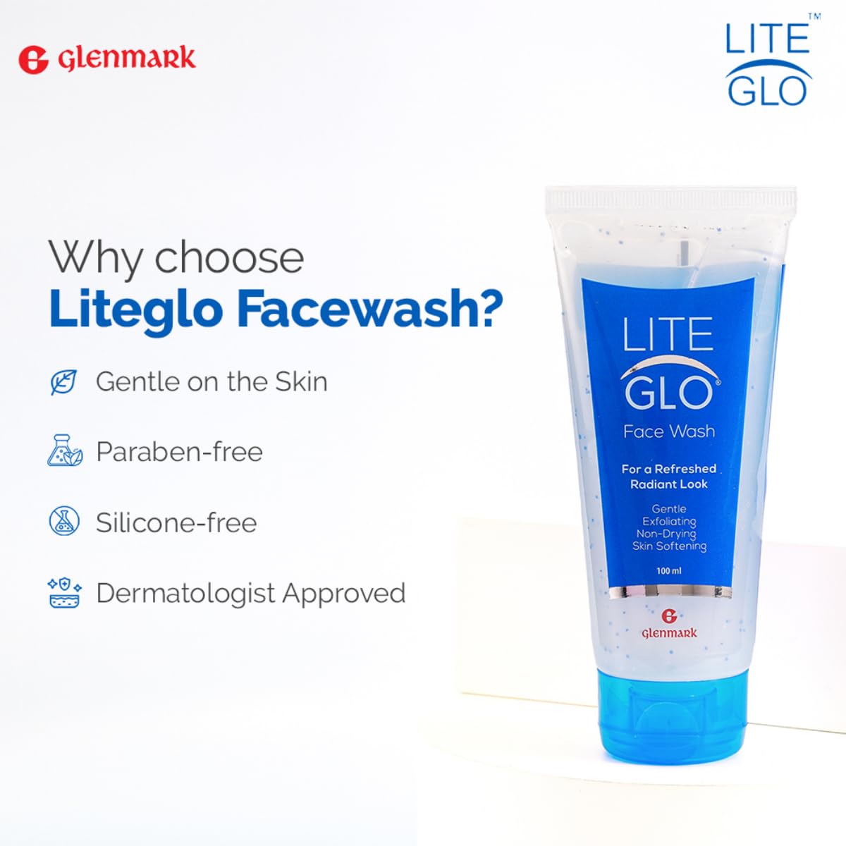 LITE GLOW Face Wash Glenmark (100ML)