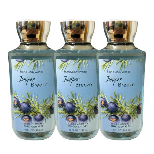 Bath & Body Works Juniper Breeze Shower Gel 10oz - Pack of 3 Beauty & Personal Care Bath & Body Works