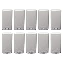 10 Pack 15ml Empty Plastic Tubes Oval Twist-Up Deodorant & Lip Balm ContainersWhite DIY Tubes for Homemade, Crayon Holder (0.5 Oz)