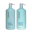 Fekkai Super Strength+ Protein PowerBond Shampoo (1 Liter) + Super Strength+ Protein PowerBond Conditioner (1 Liter) - Free of Sulfates, Parabens