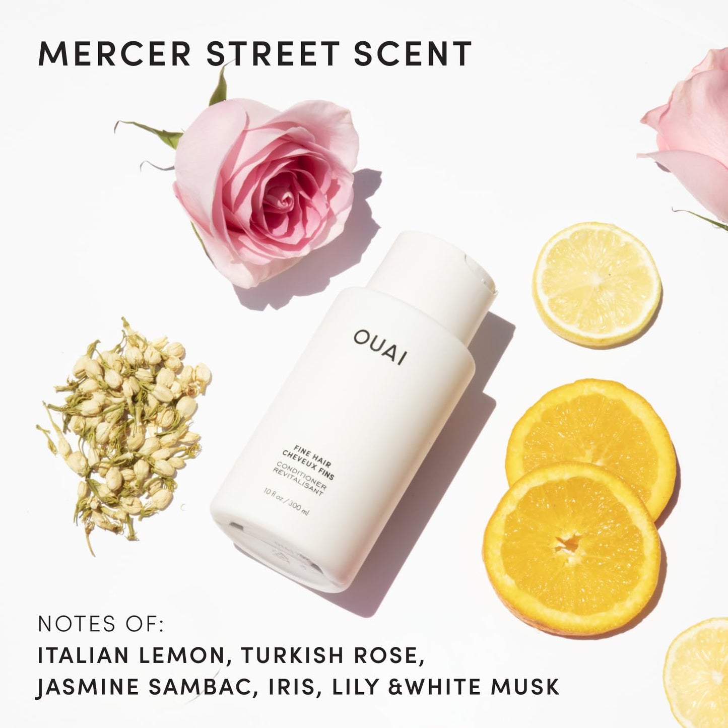 OUAI Fine Hair Conditioner Refill - Volumizing Conditioner Made with Keratin, Biotin and Chia Seed Oil - Adds Softness, Bounce and Volume - Free from Beauty and Personal Care OUAI