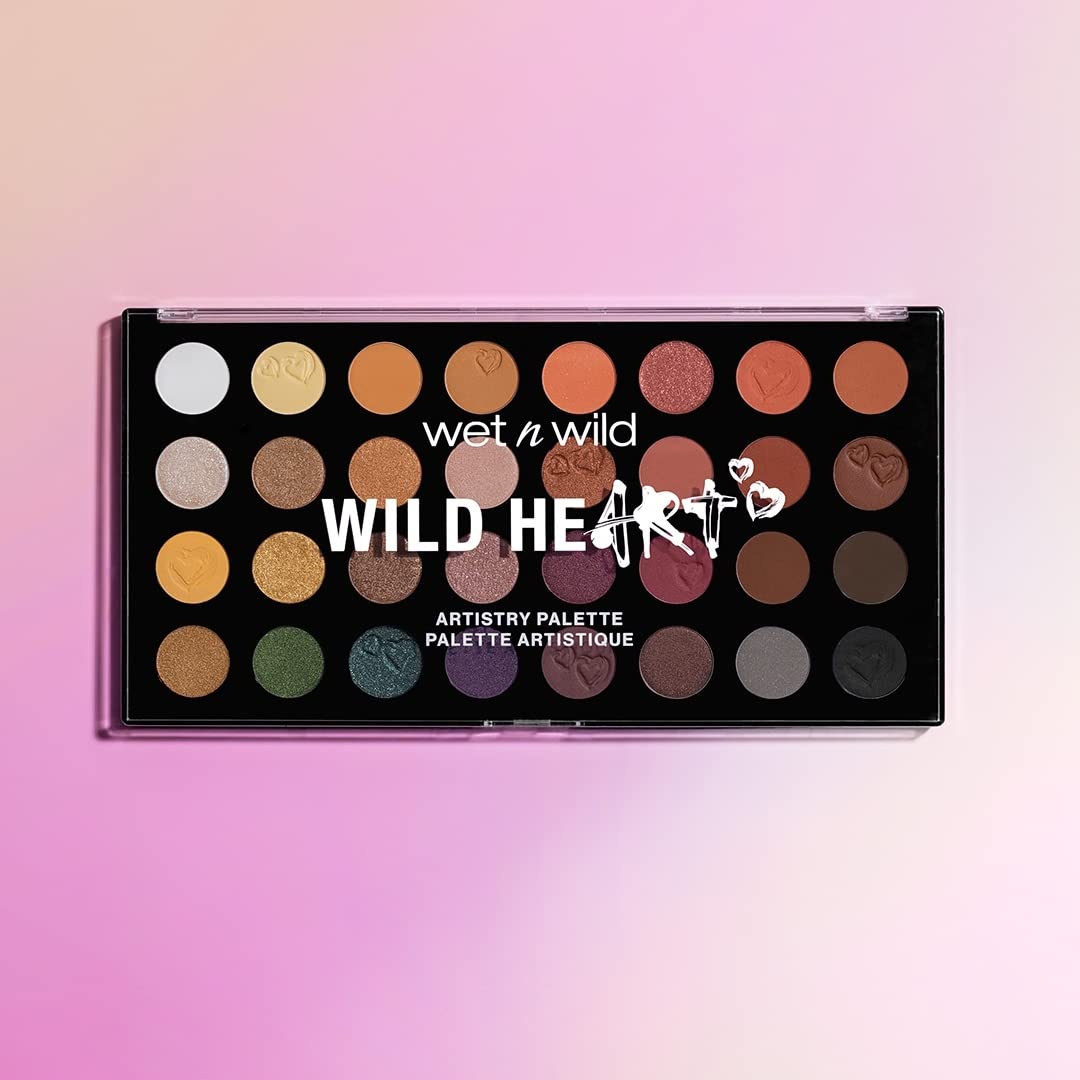 wet n wild Artistry Eyeshadow Makeup 32 Pan Palette, Highly-Pigmented Matte, Shimmer, Metallic Finishes, Long Lasting Builadble & Blendable Formula