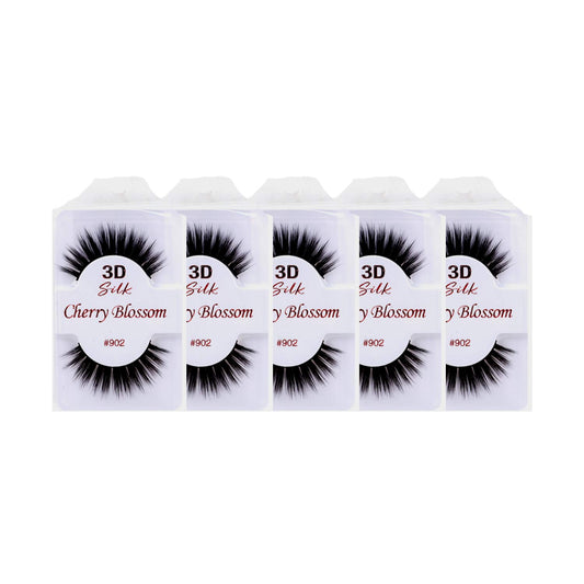 Cherry Blossom 3D Eyelashes (5 Pack of Silk 902)