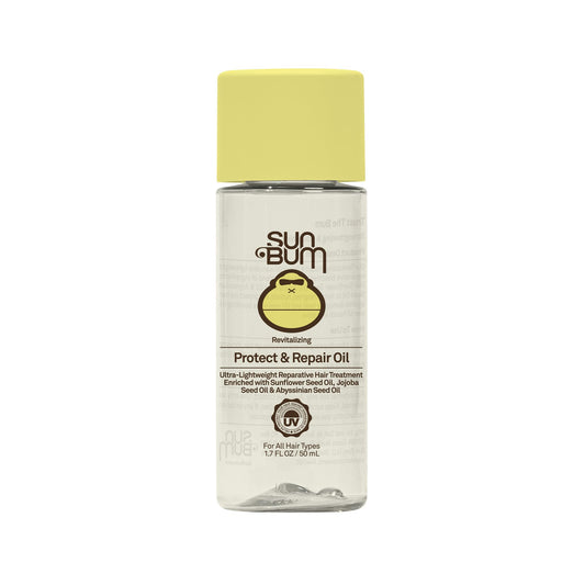 Sun Bum Revitalizing Protect and Repair Hair Oil - Light-weight Hair Care Treatment - Strengthen and Hydrates - UV Protection against Heat Damage