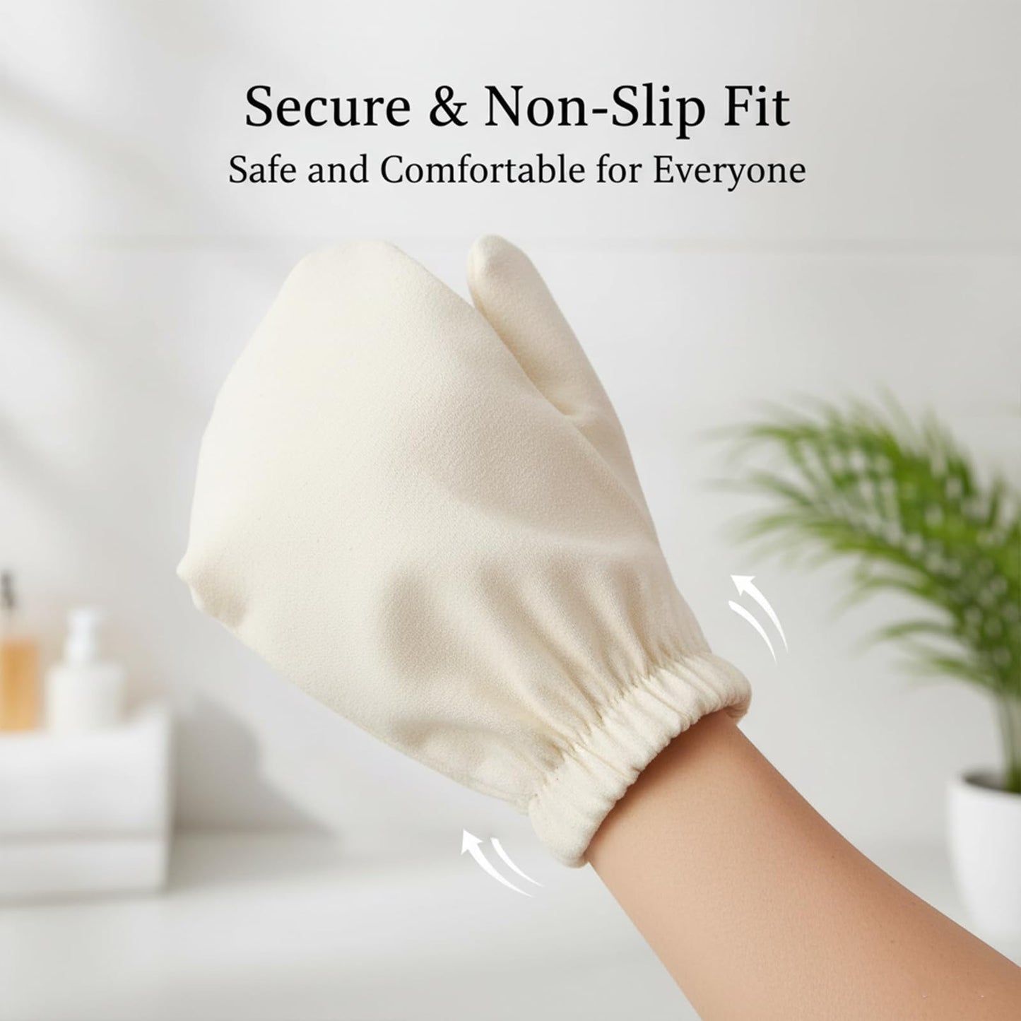 Garshana Gloves - 100% Natural Silk Gloves, Suitable for Dry Brushing and Exfoliation - Ayurvedic Massage Gloves with Secure Elastic Wristband (1 pc) Beauty and Personal Care Garshana
