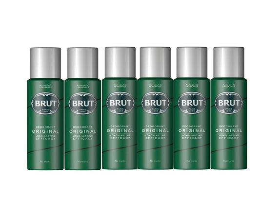 6x Brut Original Deodorant Mens Body Spray 200mlBARGAIN NEW by Brut Beauty and Personal Care Brut