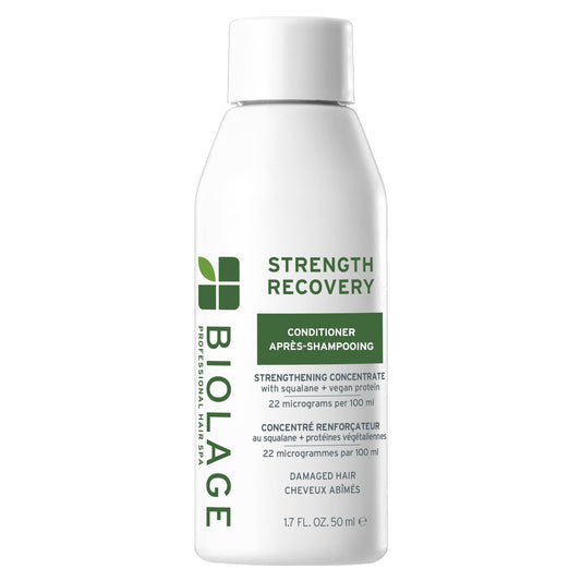 Biolage Strength Recovery Conditioner - Moisturizes & Strengthens Damaged Hair, Softness & Shine, Olive Squalane & Vegan Proteins, Paraben-Free