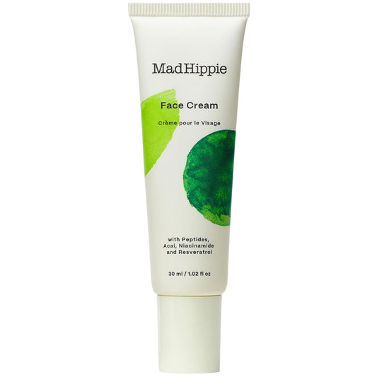 Mad Hippie Face Cream - Age-Defying Face Moisturizer & Skin Tightening Cream with Niacinamide, Advanced Peptides & Argan Oil 1.02 Oz