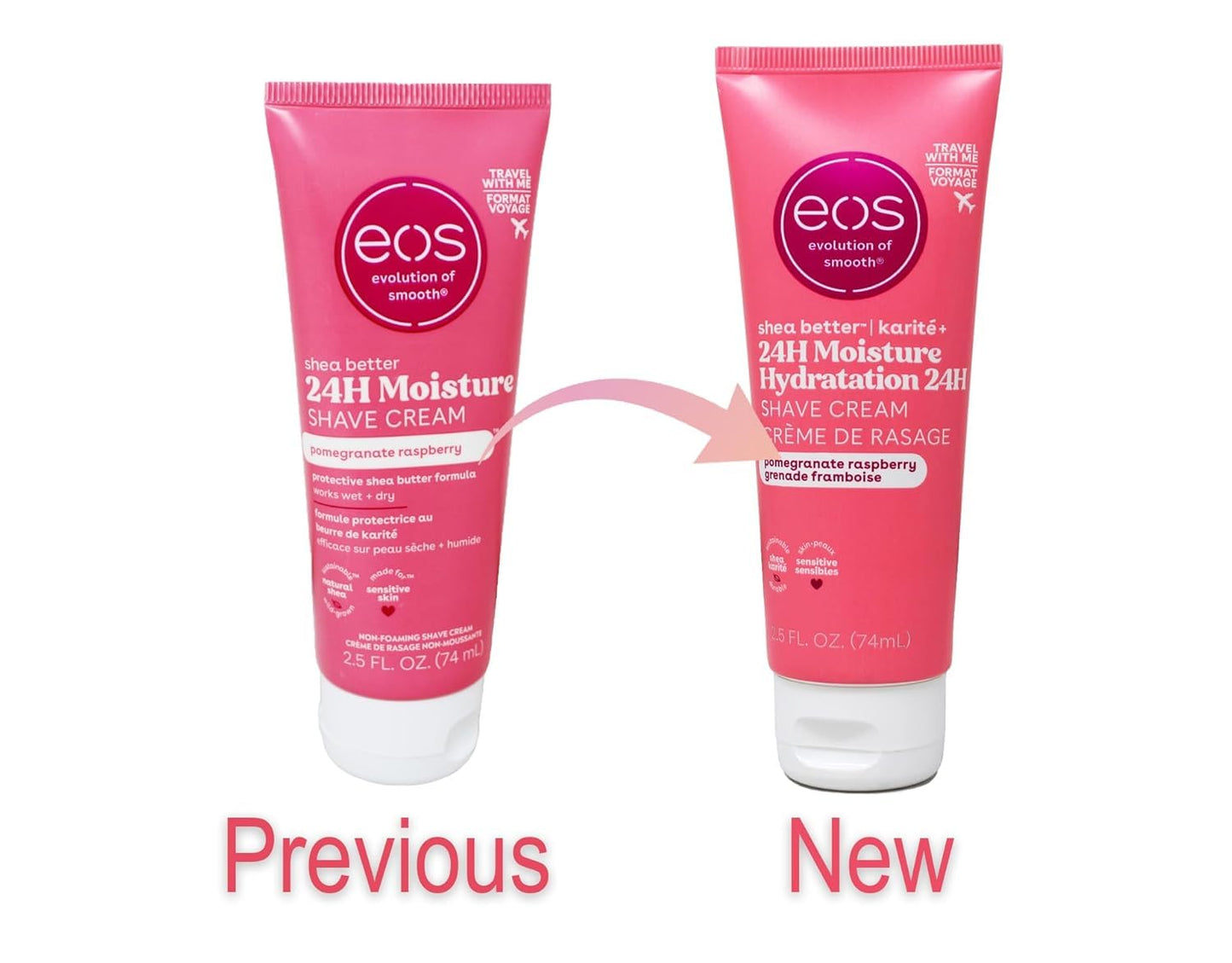 eos Shave Cream Pomegranate Raspberry, 2.5 Ounces each (Value Pack of 10) Beauty and Personal Care eos