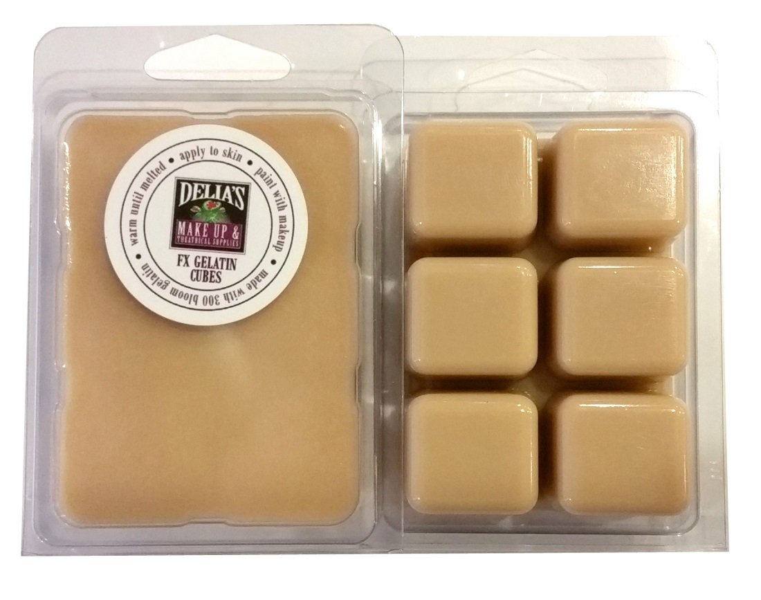 Pro FX Gelatin Cubes 4 oz. SCAR TONE / Death Flesh Color - Special Effects, FX Makeup, Scars, EASY!