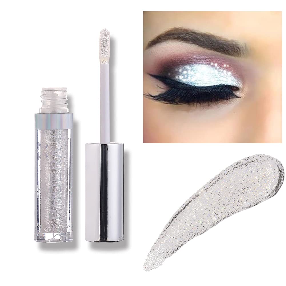 Glitter Eyeshadow，Makeup For Eyes Liquid Shimmer Sparkle Glow Light Colors Pencil Stick Shiny Long Lasting Waterproof Shining Eye Shadow Sets…