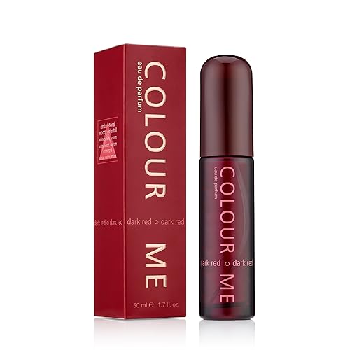 COLOUR ME Dark Red Perfume for Men and Women. 50ml Eau de Parfum Luxury Fragrance - Mens & Ladies Perfume, Long Lasting and Aftershave by Milton-Lloyd