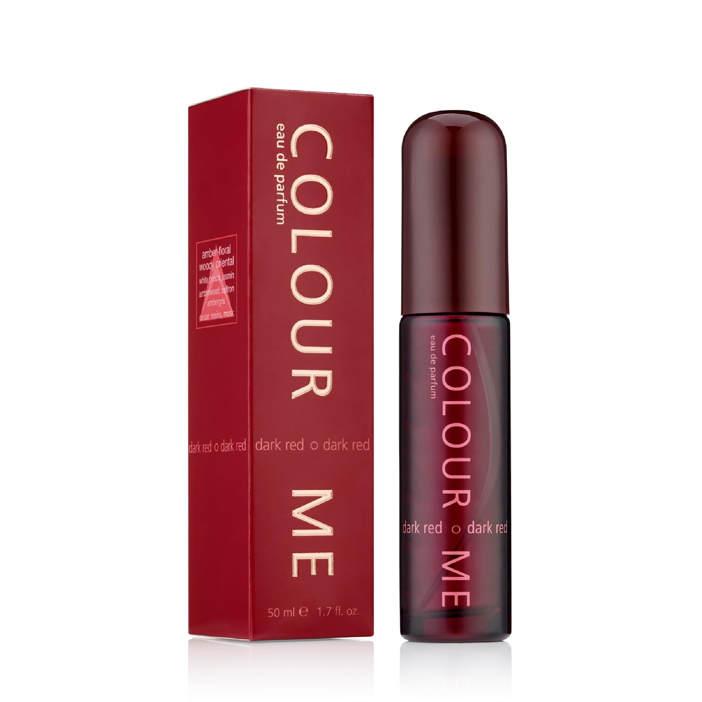 COLOUR ME Dark Red Perfume for Men and Women. 50ml Eau de Parfum Luxury Fragrance - Mens & Ladies Perfume, Long Lasting and Aftershave by Milton-Lloyd