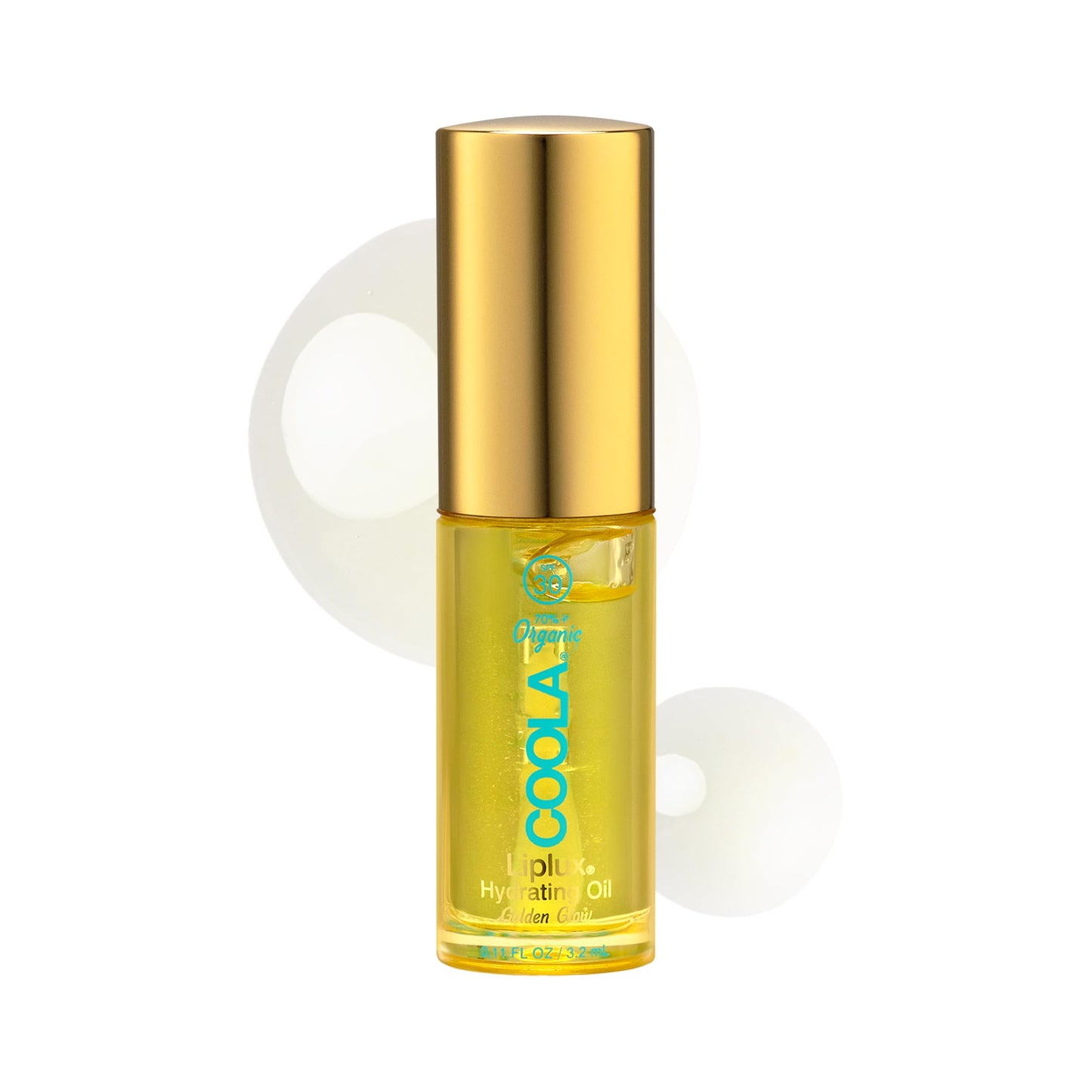 COOLA Organic Liplux Lip Oil and Lip Gloss Sunscreen with SPF 30, Dermatologist Tested Lip Balm for Daily Protection, Vegan and Gluten Free, 0.11 Fl