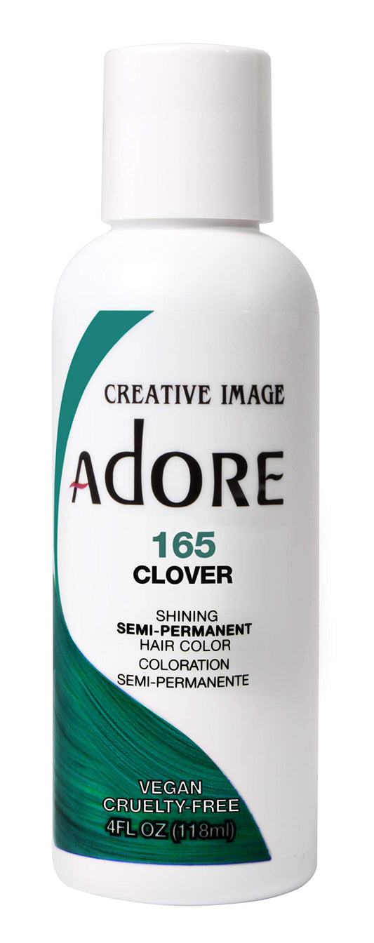 Adore Semi Permanent Hair Color - Vegan and Cruelty-Free Hair Dye - 4 Fl Oz - 165 Clover (Pack of 3)