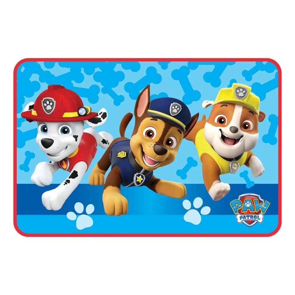 Nickelodeon Paw Patrol Kids Bath Rug Mat, Polyester Foam, Skid-Resistant, 30 x 20, Blue