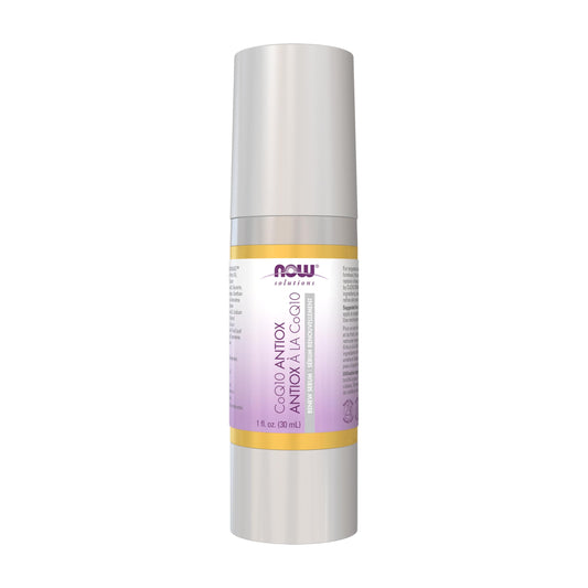 NOW Solutions, CoQ10 Antioxidant Serum, with Clinically Tested REVINAGE™ for Collagen Support, Visible Firming, 1-Ounce