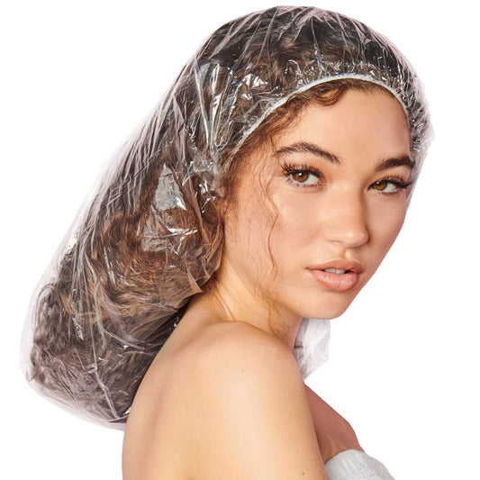 ADAMA Disposable Shower Conditioning Processing Caps, XX-Large Size for Processing, Conditioning, Showering Voluminous Hair, Protects Long Hair