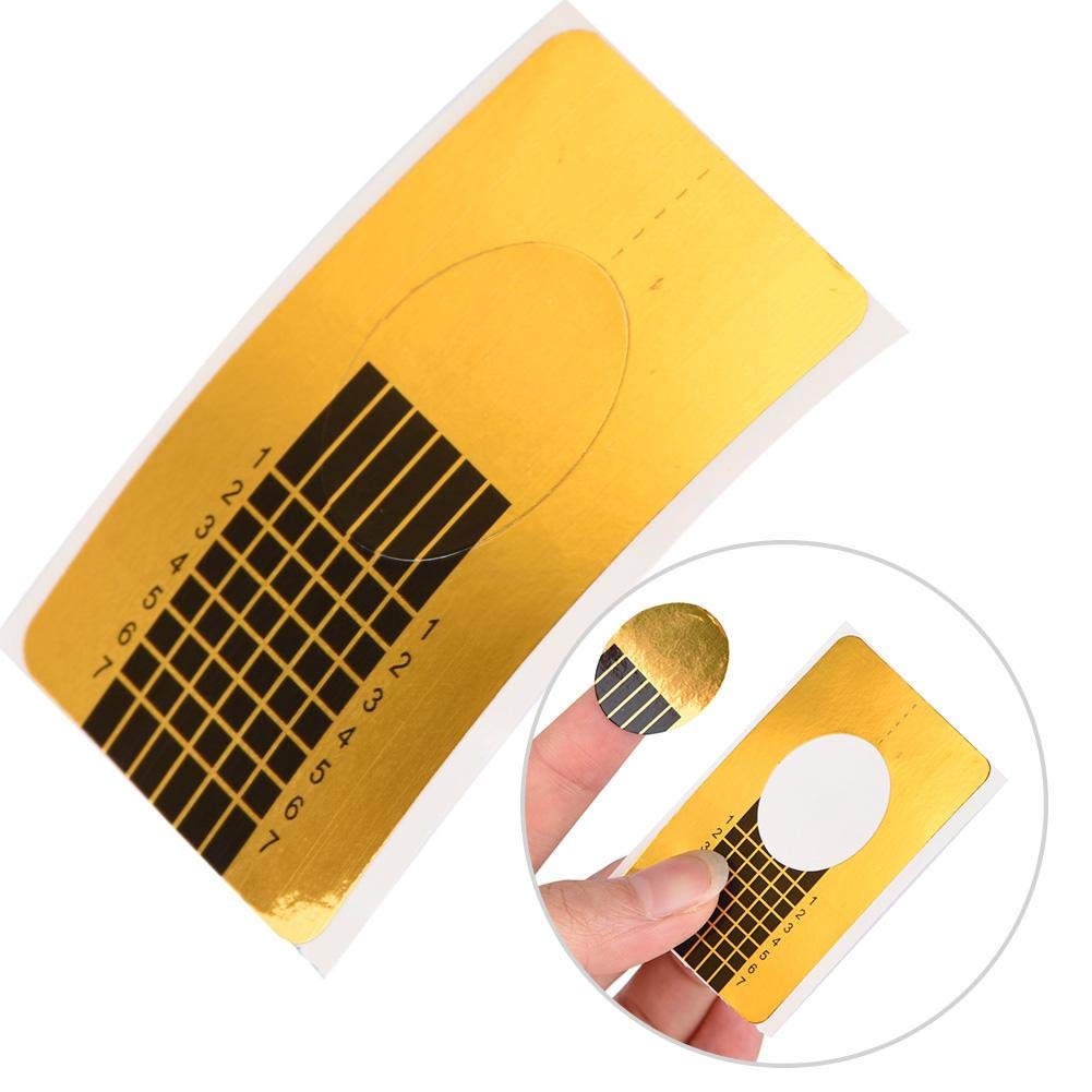 50Pcs Self-Adhesive Nail Art Extension Base Film UV Tool, Perfectly Shaped Nail Extension Stickers, Suitable for Professional Nail Technicians Beauty & Personal Care HURRISE