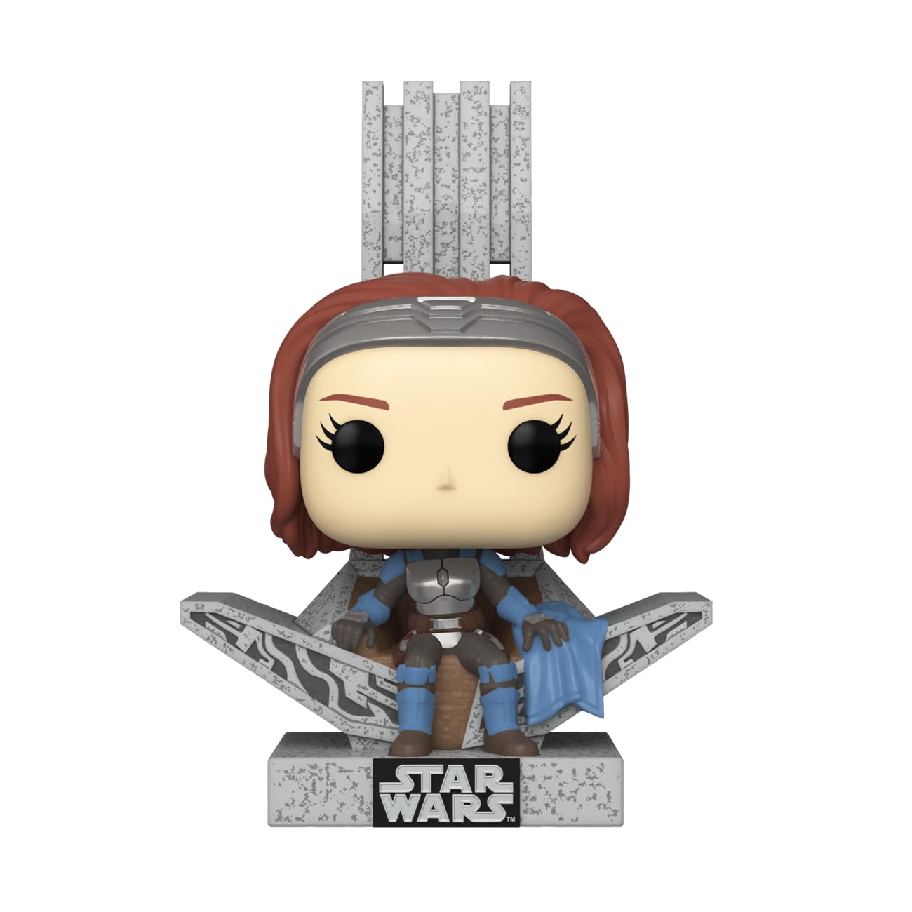 Funko POP! Deluxe: Star Wars: The Mandalorian - Bo-Katan - Bo Katan with Throne, 10-inch - Collectable Vinyl Figure - Gift Idea - Official…