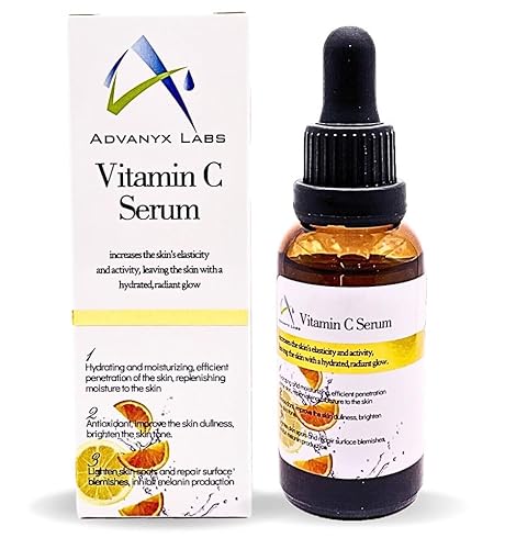 AdvanyxSkin Vitamin C Serum for Face - with Hyaluronic Acid, Niacinamide & Salicylic Acid - Skin Brightening Serum - Anti Aging, Reduce Wrinkles