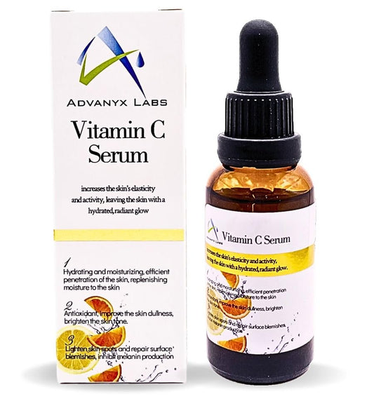 AdvanyxSkin Vitamin C Serum for Face - with Hyaluronic Acid, Niacinamide & Salicylic Acid - Skin Brightening Serum - Anti Aging, Reduce Wrinkles