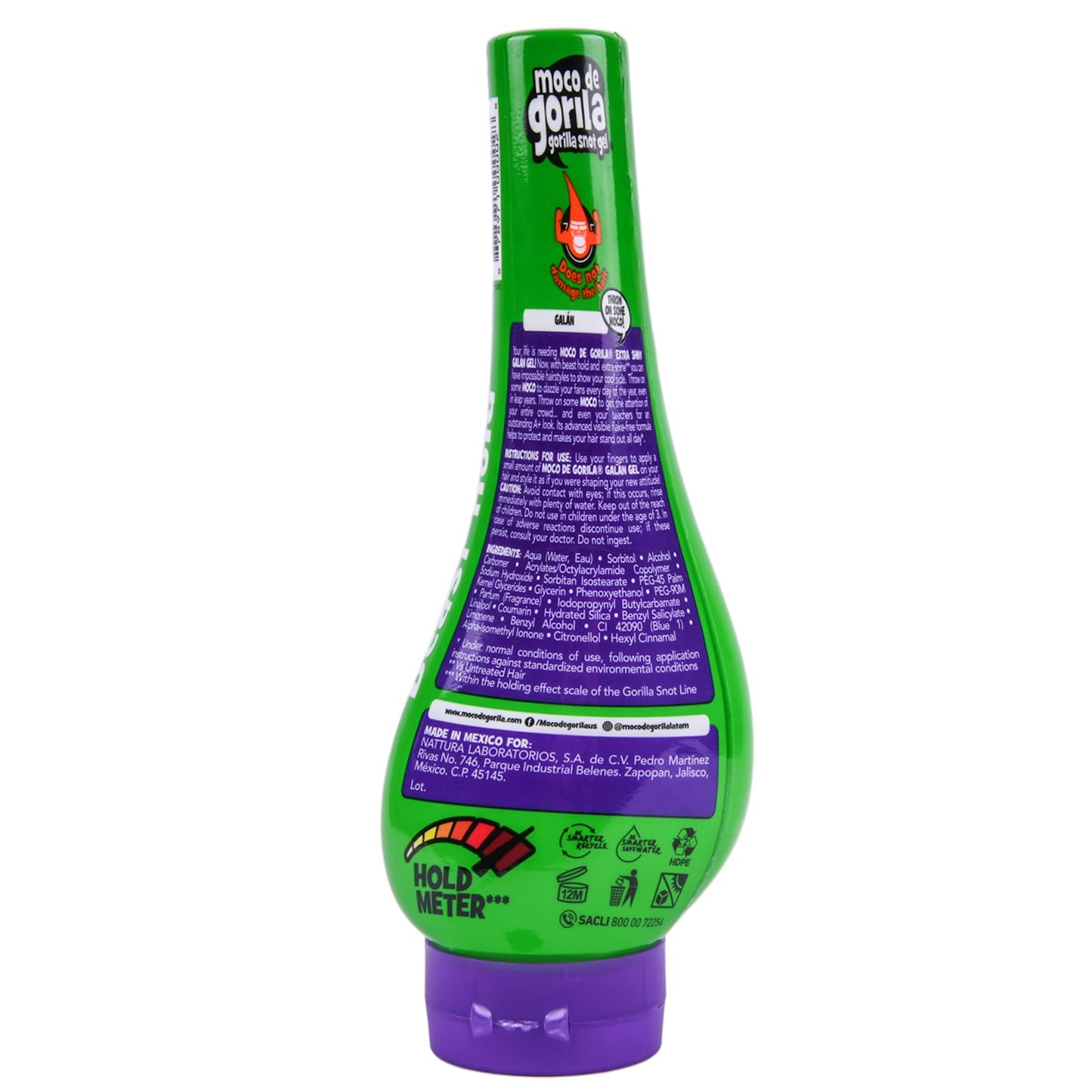 Moco de Gorila Gorilla Snot Hair Gel, Galán 11.99 oz (340g), 1 PACK