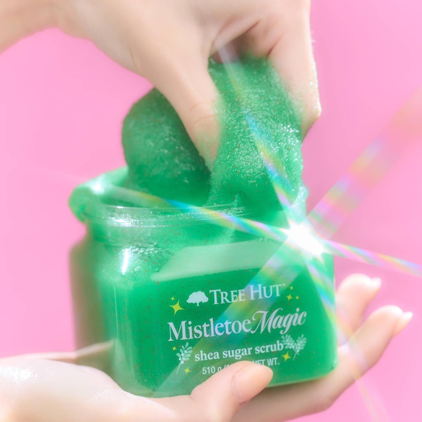 Tree Hut Mistletoe Magic Shea Sugar Scrub, Exfoliating & Hydrating Body Scrub with Shea Butter, Holiday Gift & Stocking Stuffer, 18 oz Beauty & Personal Care Tree Hut