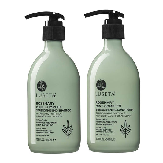 Luseta Rosemary Mint Strengthening Shampoo and Conditioner Provide Nourishment & Smoothness for Thin Hair,Reduce Frizz and Add Shine for All Hair