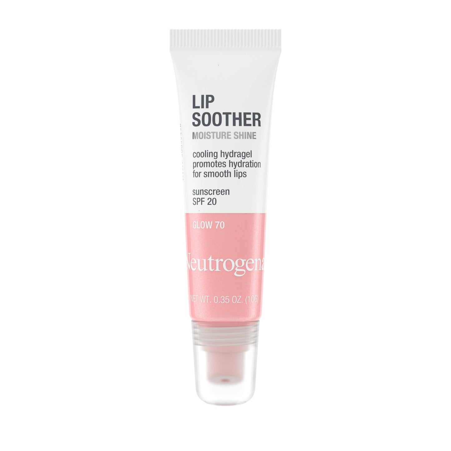 Neutrogena MoistureShine Lip Soother Gloss with SPF 20 Sun Protection, High Gloss Tinted Lip Moisturizer with Hydrating Glycerin and Soothing Cucumber
