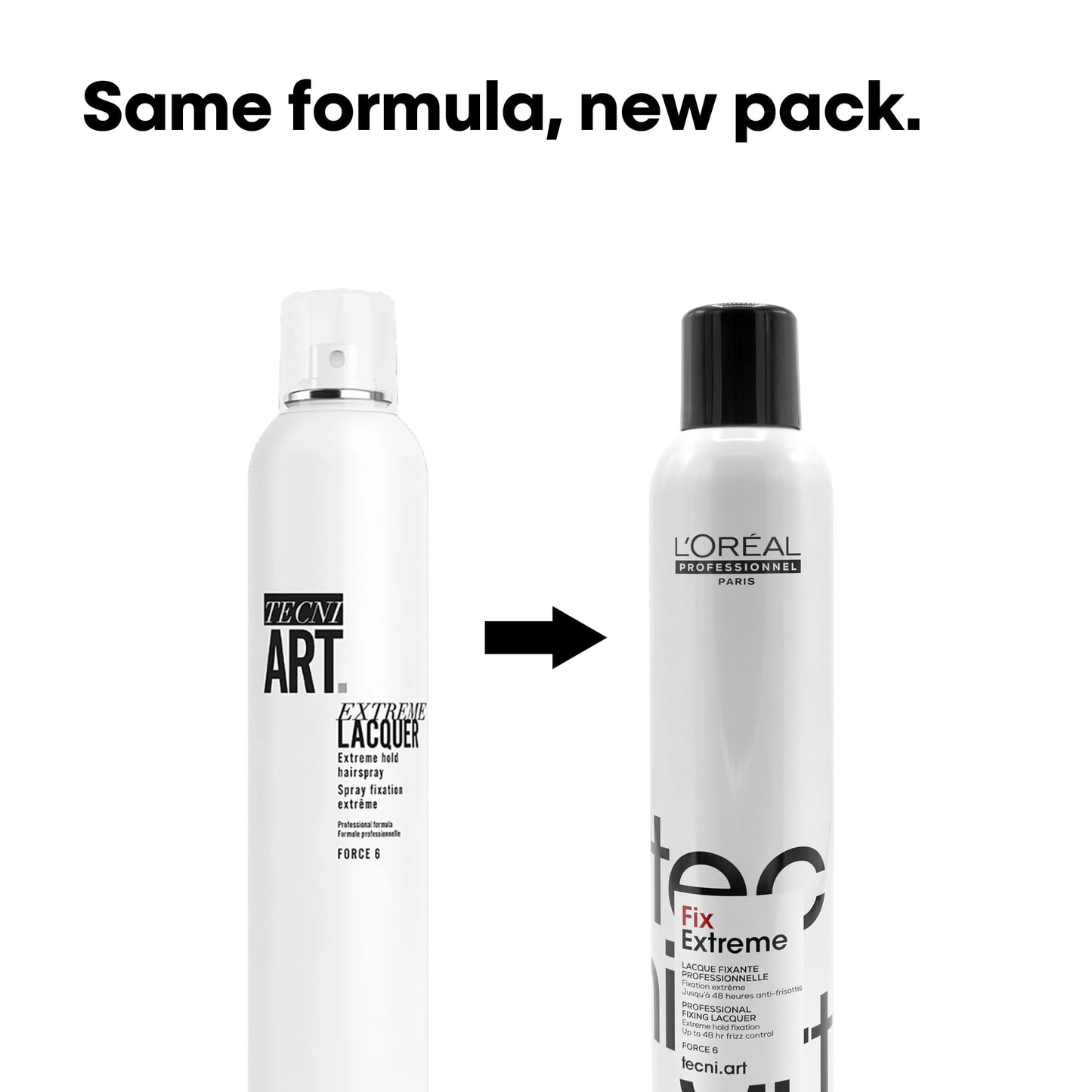 L'Oréal Professionnel Paris Fix Extreme Lacquer - Strong Hold Hairspray For All Hair Types, Anti-Frizz and Shine, Packaging May Vary Beauty & Personal Care L'Oréal Professionnel Paris