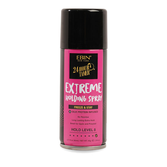 EBIN NEW YORK 24 Hour Tamer Intense Holding Spray - Freeze & Stay 1.94oz/ 80ml | Tames Frizz & Flyaway, Gives High Shine & Volume, All Day Hold