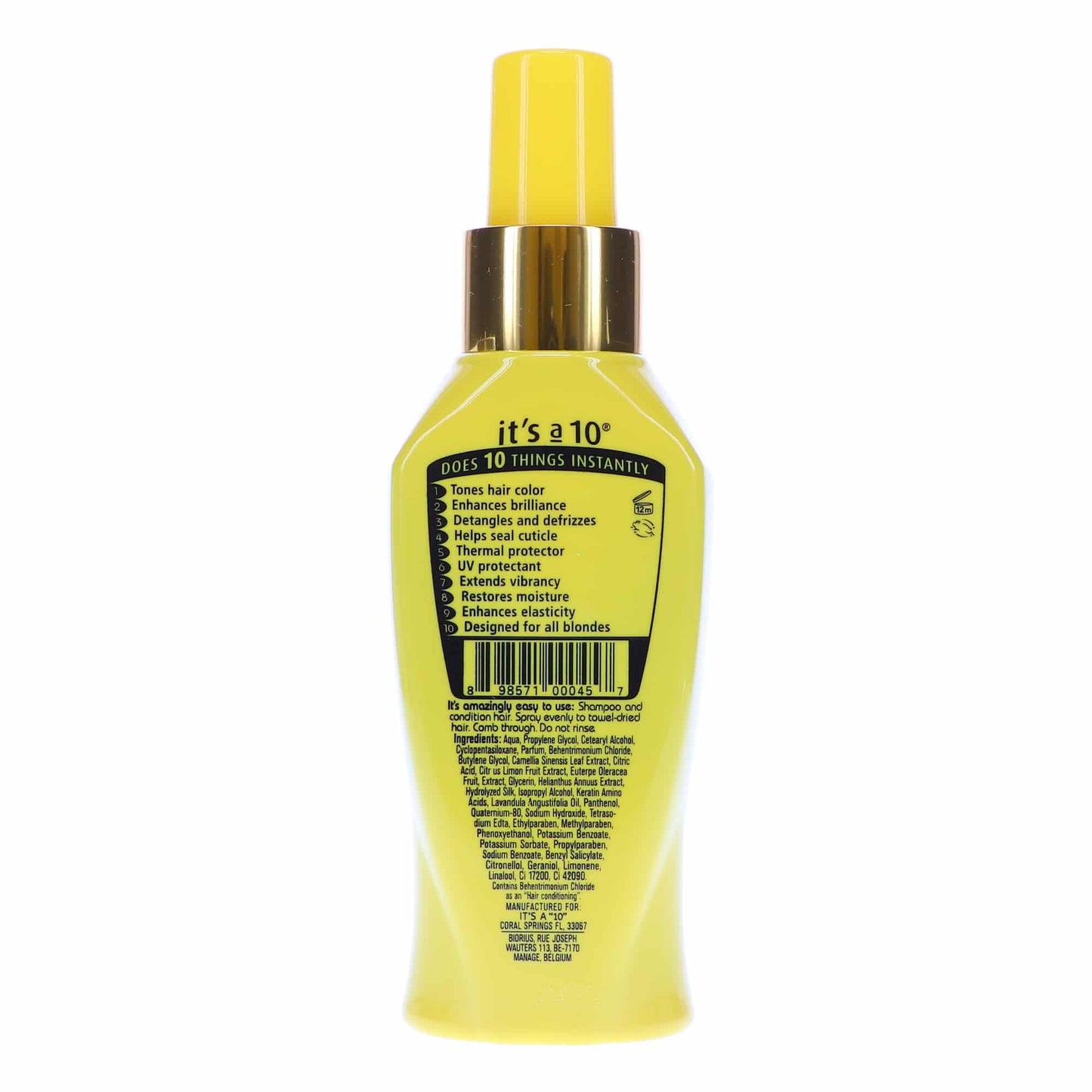 It's a 10 Haircare Blonde Miracle Leave in Treatment, 4 Ounce