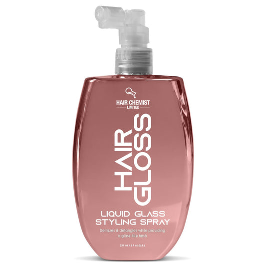 Hair Chemist Hair Gloss Liquid Glass Styling Spray 8 oz. - Detangling Anti Frizz Hair Products, Hair Gloss Spray, Shine Mist for Hair Beauty & Personal Care Hair Chemist