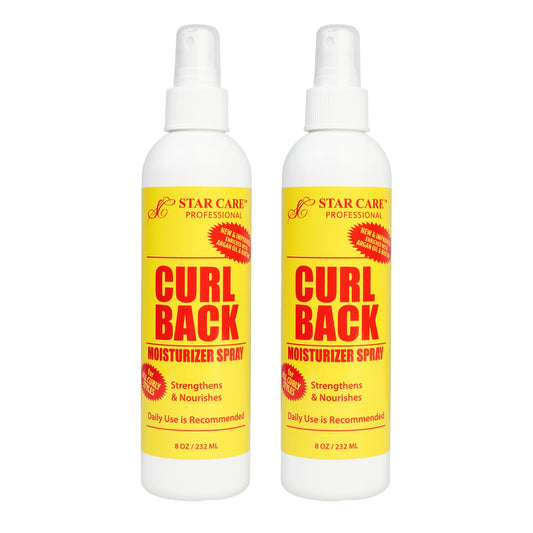 STAR CARE Professional Curl Back Moisturizer Spray - Argan Oil & Biotin Strengthening & Nourishing Hair Mist for Braids, Locks, Afros & Curly Hair