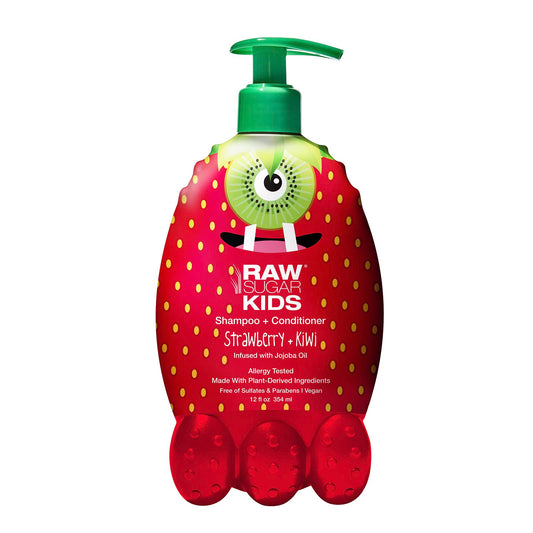 Kids' 2-in-1 Shampoo + Conditioner | Strawberry + Kiwi | 12 fl oz Beauty & Personal Care RAW SUGAR