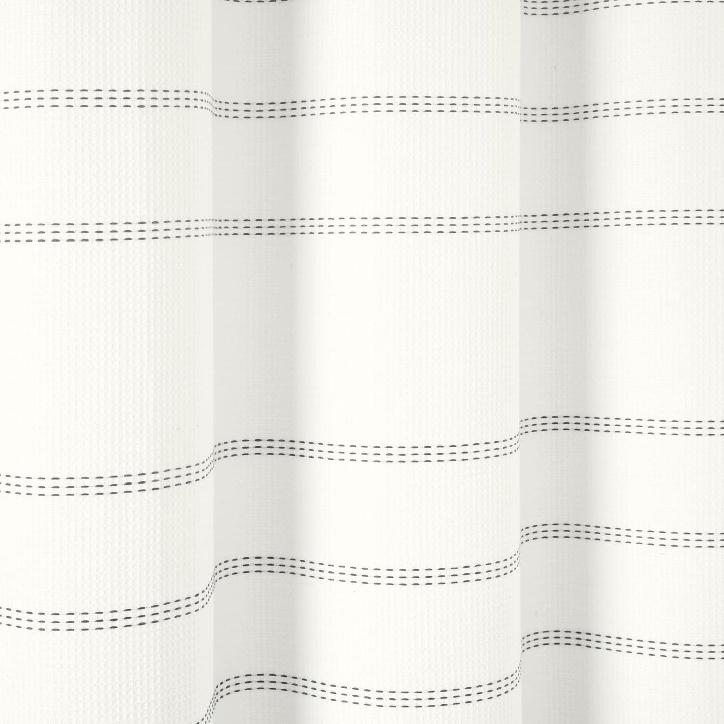 Lush Decor Modern Galaxy Waffle Woven Cotton Shower Curtain, 72" x 72", White & Gray