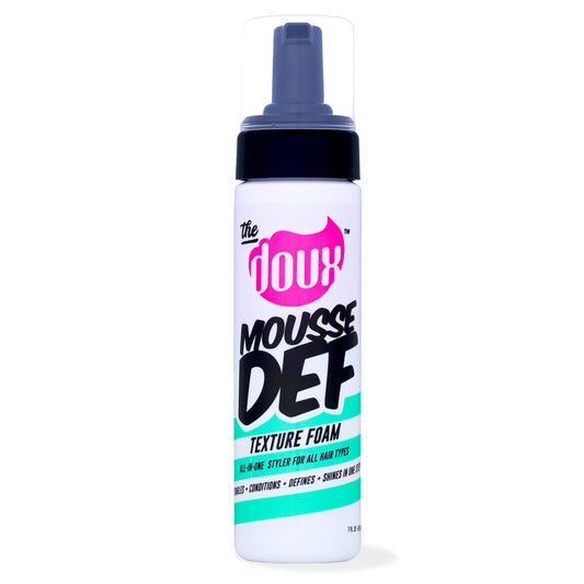 The Doux Multi-Use Mousse for Curly Hair - The Doux Mousse Def Texture Foam for Styling, Curl Definition, Volume & Shine - Curl Cream Alternative
