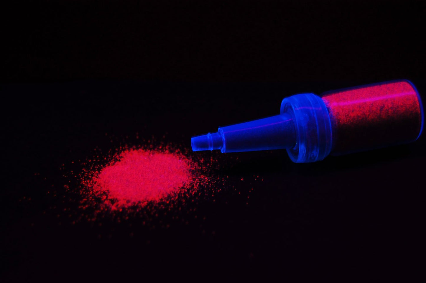 UV Blacklight Reactive Cosmetic Face & Body Glitter Powder (10 Gram Jars) (UV Neon Purple)