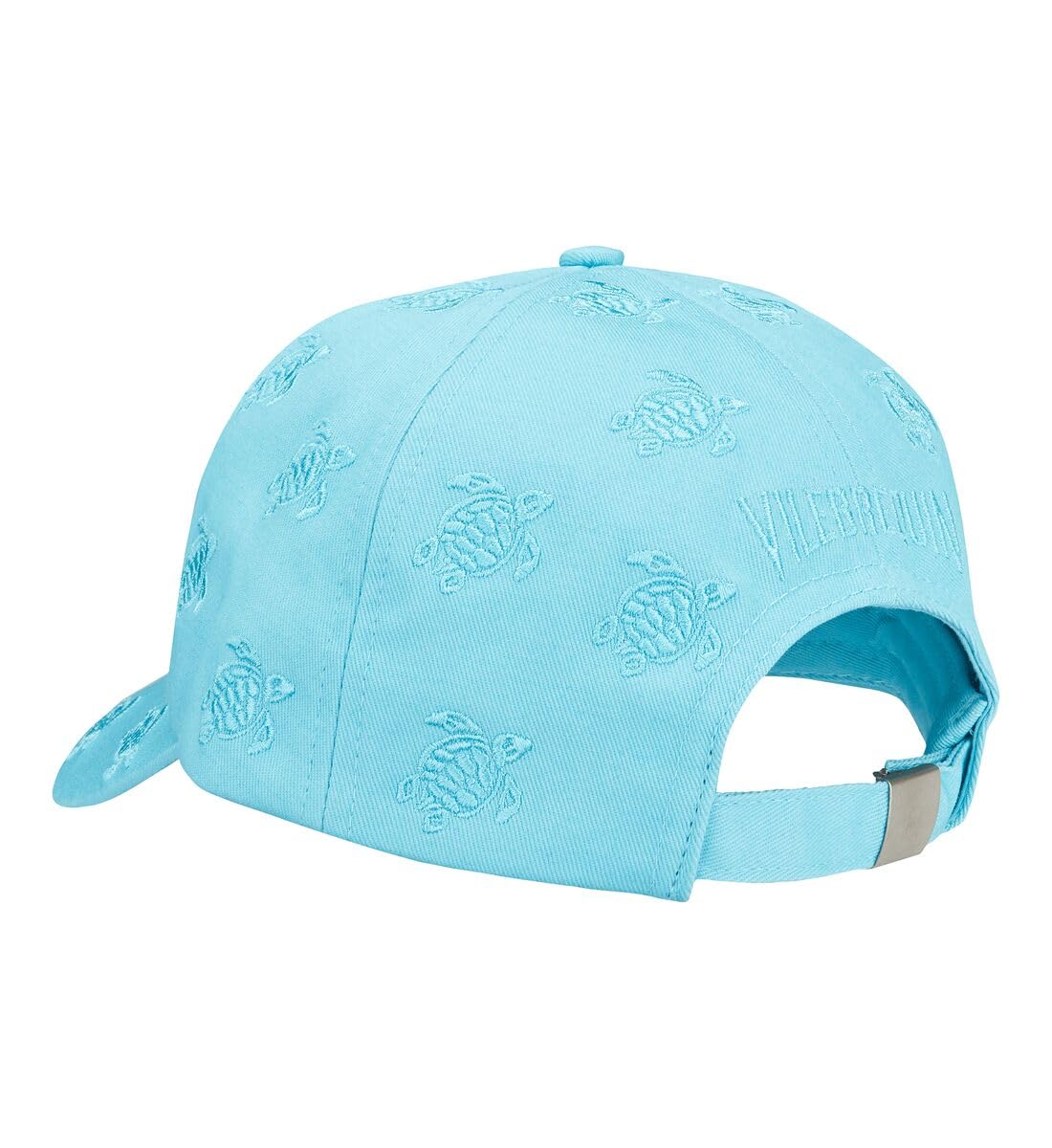 Vilebrequin Embroidered Cap Turtles All Over, T.U., Azure,