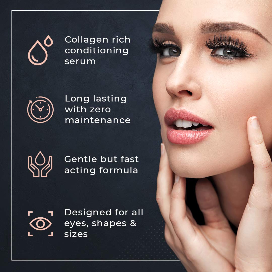 2 in 1 Lash Lift Kit and Brow Lamination Kit | Instant Perming, Lifting & Curling for Eyelashes & Eyebrows | Professional Salon Results Lasting 6-8