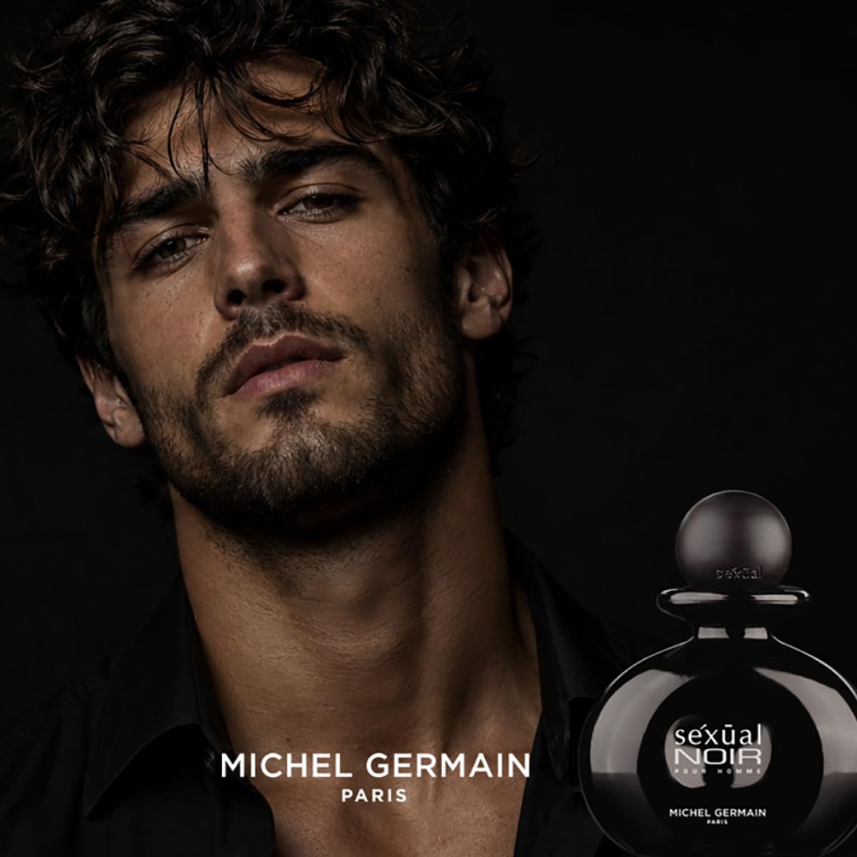 Michel Germain Sexual Noir Pour Homme Eau de Toilette Spray, Top Notes of Italian Bergamot, Crisp Grapefruit, Cardamom, Mysterious Dark Natural Oils Beauty & Personal Care Michel Germain