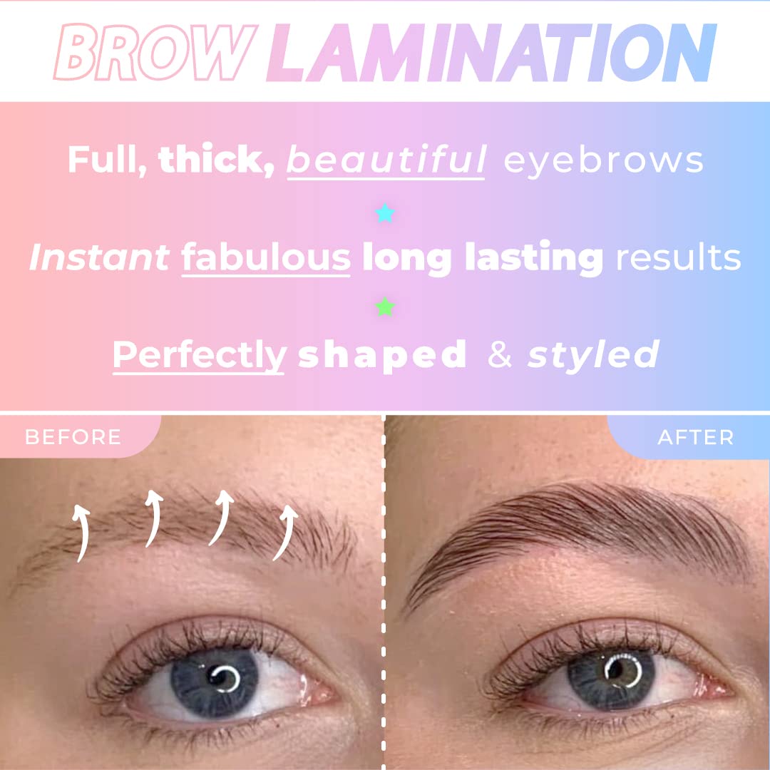 Brow Lamination Kit by Beau | Professional Eyebrow Lamination Kit with Keratin Conditioning | Instant DIY Eye Brow Lift Kit for Fuller, Thicker