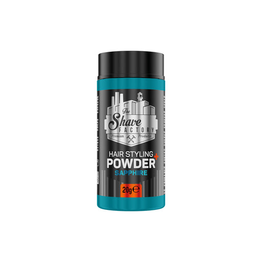 the shave factory Sapphire Hair Styling Powder (20g) - Powder Wax, Volumizing Powder for Hair with Matt Effect for Women & Men