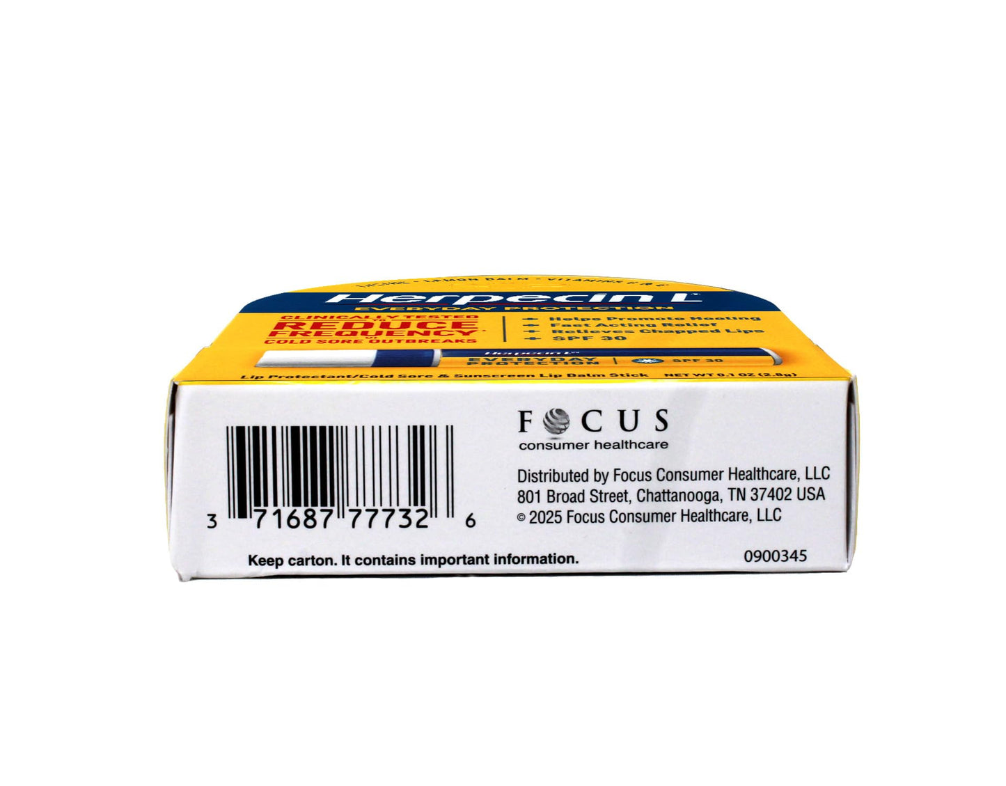 Herpecin-L Lip Balm Stick, SPF 30 0.1 oz (2.8 g)
