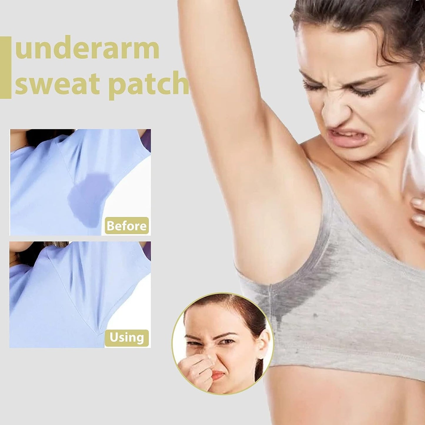 Armpit Sweat Pads, 20 Pcs Disposable Underarm Sweat Pads, Invisible Self-adhesive Cotton Armpit Antiperspirant Stickers, Breathable & Comfortable Beauty and Personal Care Price Xes