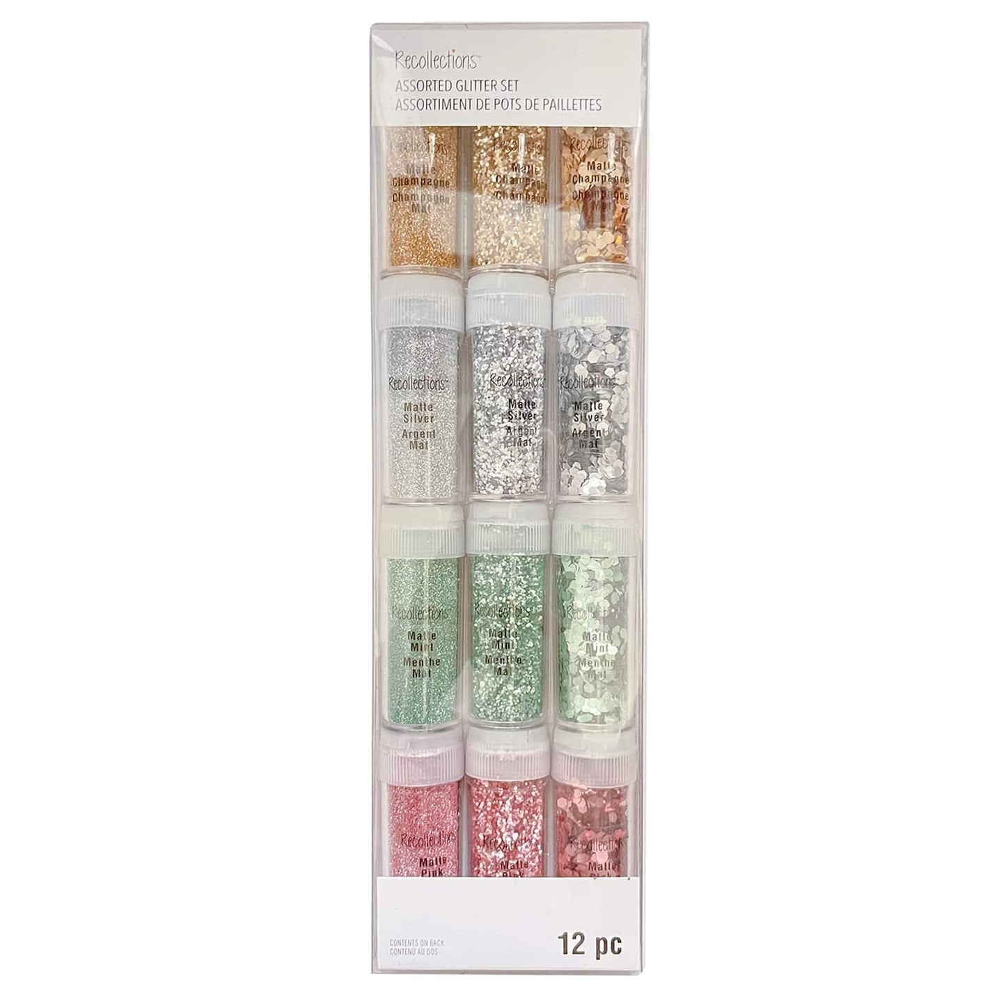 Recollections Matte Metallic Glitter Pack, 6 Packs: 12 ct. (72 Total)