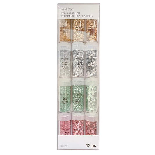 Recollections Matte Metallic Glitter Pack, 6 Packs: 12 ct. (72 Total) Beauty & Personal Care Recollections